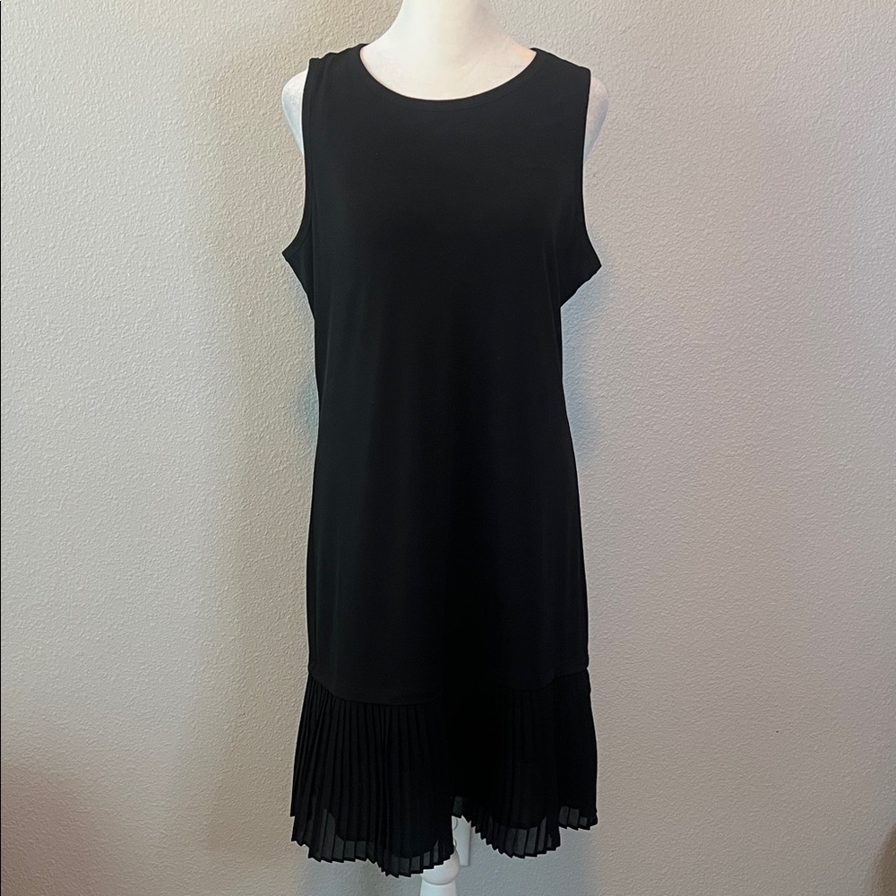 Michael Kors Sleeveless Ruffle Dress Black Size Medium